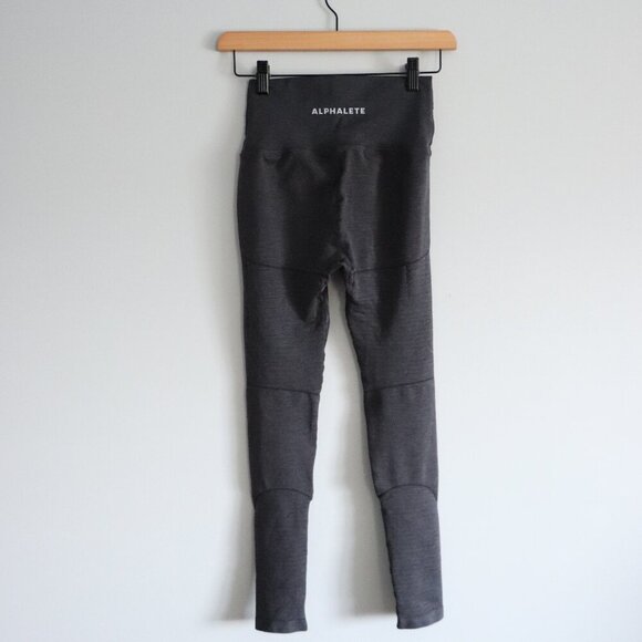 Alphalete Women's Grey Activewear Stretch Skinny High Waist Leggings - Picture 2 of 9